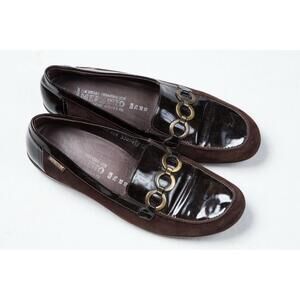 Women's Mephisto Slip On Brown Loafers W/ Buckle Sz US 10 / EUR 7.5